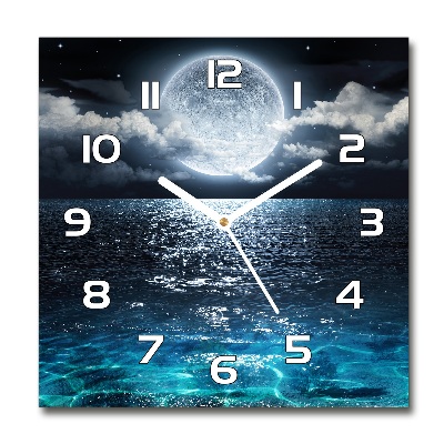 Reloj de pared cuadrado Luna llena