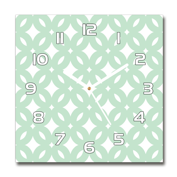 Reloj de pared cuadrado Fondo geométrico