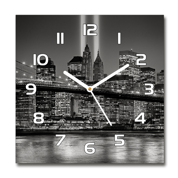 Reloj de pared cuadrado Manhattan Nueva York
