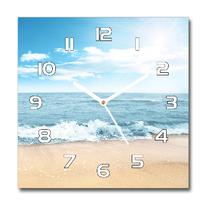 Reloj de pared cuadrado Playa