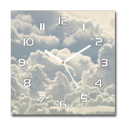 Reloj cuadrado Nubes