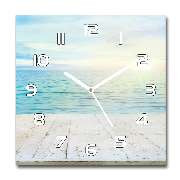Reloj de pared cuadrado Mar