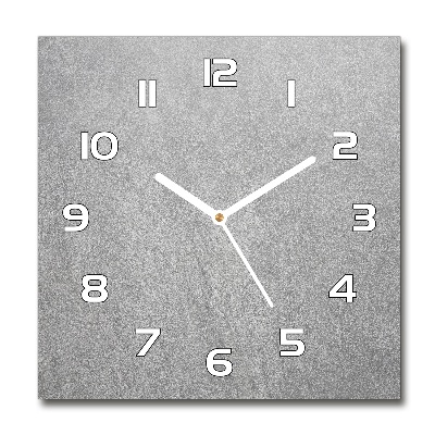 Reloj cuadrado pared gris
