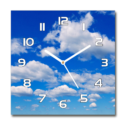 Reloj cuadrado Nubes en el cielo