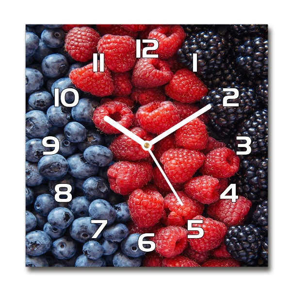 Reloj cuadrado Frutos del bosque