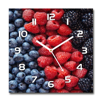 Reloj cuadrado Frutos del bosque