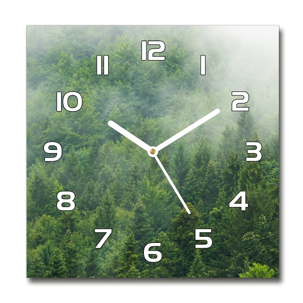 Reloj de pared cuadrado Bosque misterioso