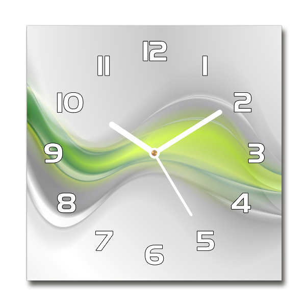 Reloj de pared cuadrado Ondas abstractas