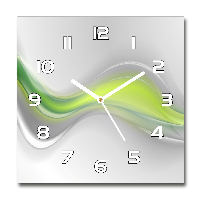 Reloj de pared cuadrado Ondas abstractas