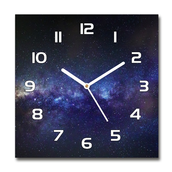 Reloj de pared cuadrado vía Láctea