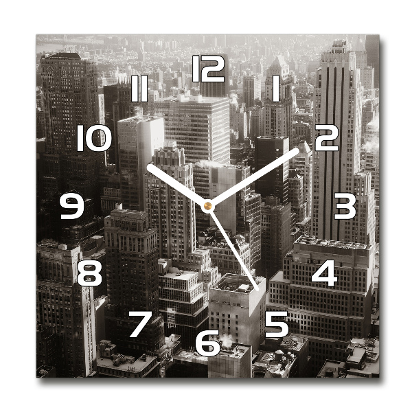 Reloj de pared cuadrado Nueva York
