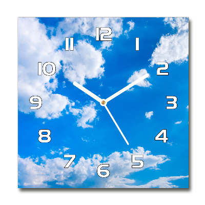 Reloj cuadrado Nubes en el cielo