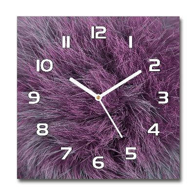 Reloj de pared cuadrado Pelaje rosa