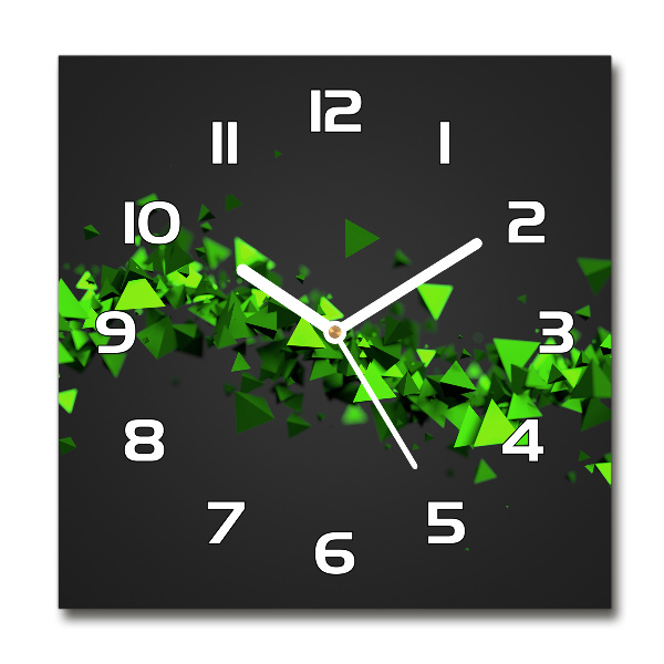 Reloj cuadrado Onda geométrica