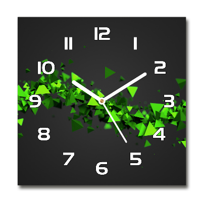 Reloj cuadrado Onda geométrica