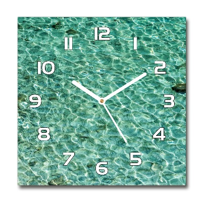 Reloj de pared cuadrado Agua clara