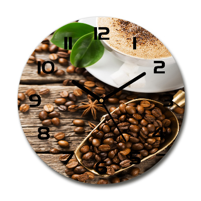 Reloj redondo pared Café
