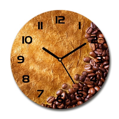 Reloj de pared redondo Granos de café