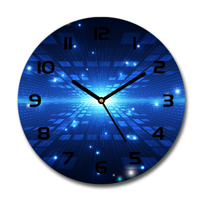 Reloj de cristal redondo Fondo 3D