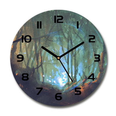 Reloj de pared redondo Bosque místico