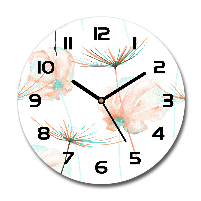 Reloj redondo pared Diente de león