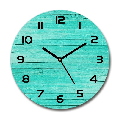 Reloj de pared redondo Pizarras verdes