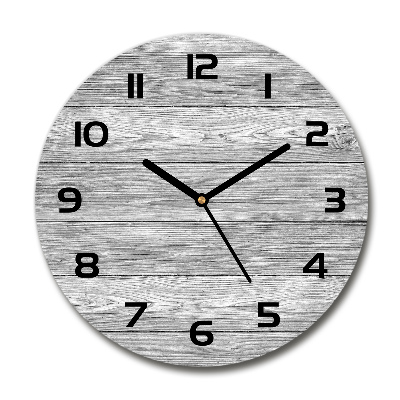 Reloj de pared redondo Fondo de madera