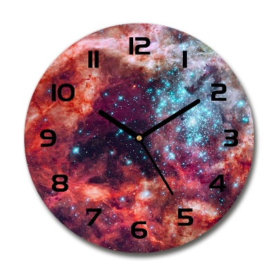 Reloj de cristal redondo Nube de Magallanes