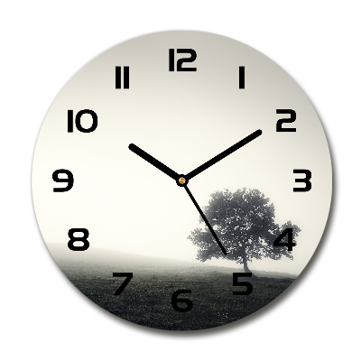Reloj de pared redondo Árbol solitario