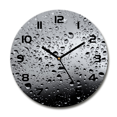 Reloj de pared redondo Gotas de agua