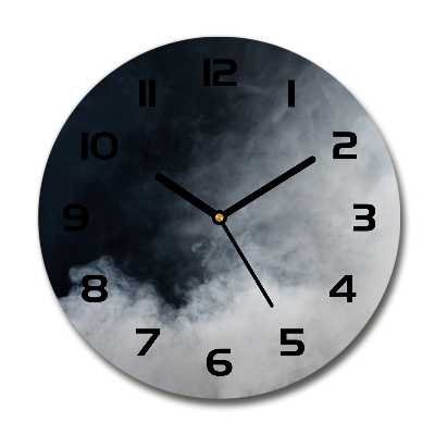 Reloj de pared redondo Humo blanco