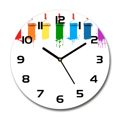 Reloj redondo pared Rodillos de pintura