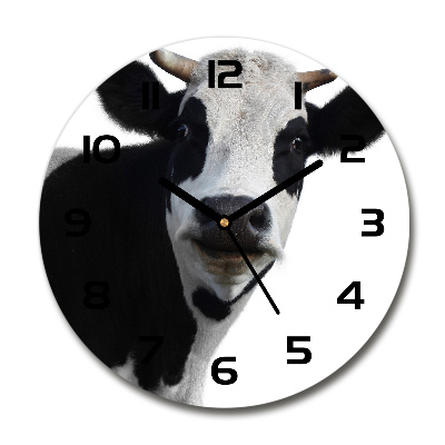 Reloj de pared redondo Vaca moteada