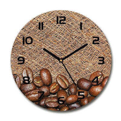 Reloj de pared redondo Granos de café