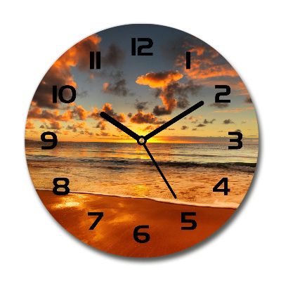Reloj de pared redondo Playa australiana