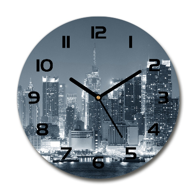 Reloj de pared redondo Manhattan Nueva York