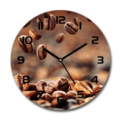 Reloj redondo pared Granos de café