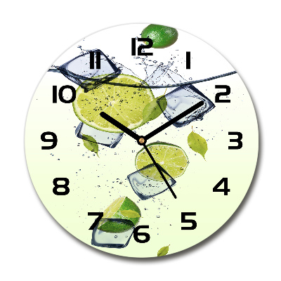 Reloj de cristal redondo Limas y hielo