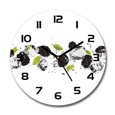 Reloj de pared redondo Cerezas y agua