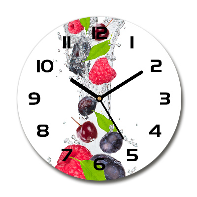 Reloj de pared redondo Fruta y agua