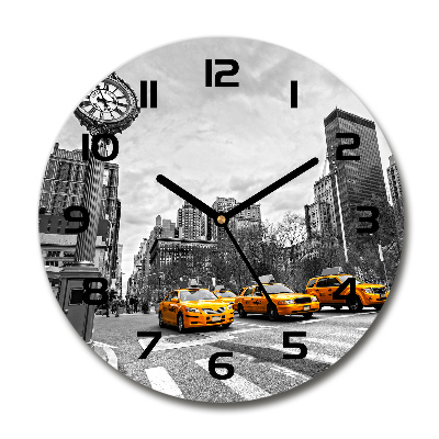 Reloj redondo pared Taxis de Nueva York