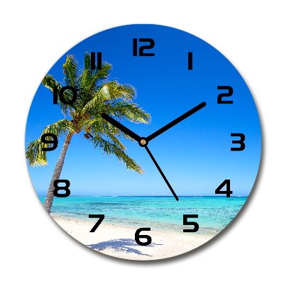 Reloj de pared redondo Playa tropical