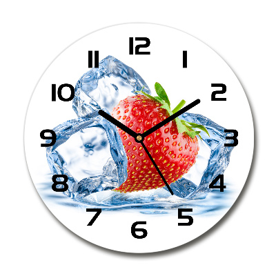 Reloj de pared redondo Fresa con hielo