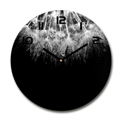 Reloj de pared redondo semillas de diente de león