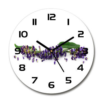 Reloj de pared redondo Lavanda