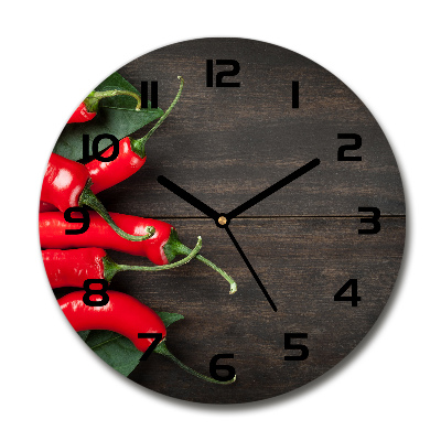 Reloj de pared redondo chiles