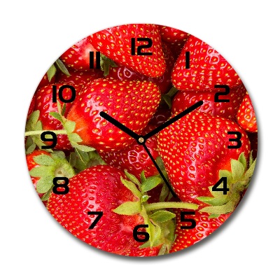 Reloj de cristal redondo fresas