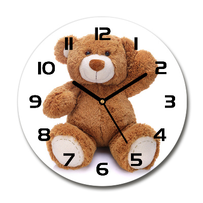 Reloj de pared redondo Oso de peluche