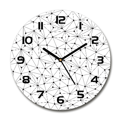 Reloj de pared redondo Líneas y círculos