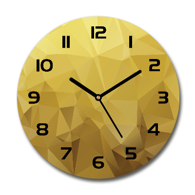 Reloj de cristal redondo Fondo abstracto